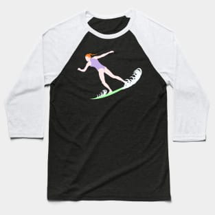 Surfing Redhead Baseball T-Shirt